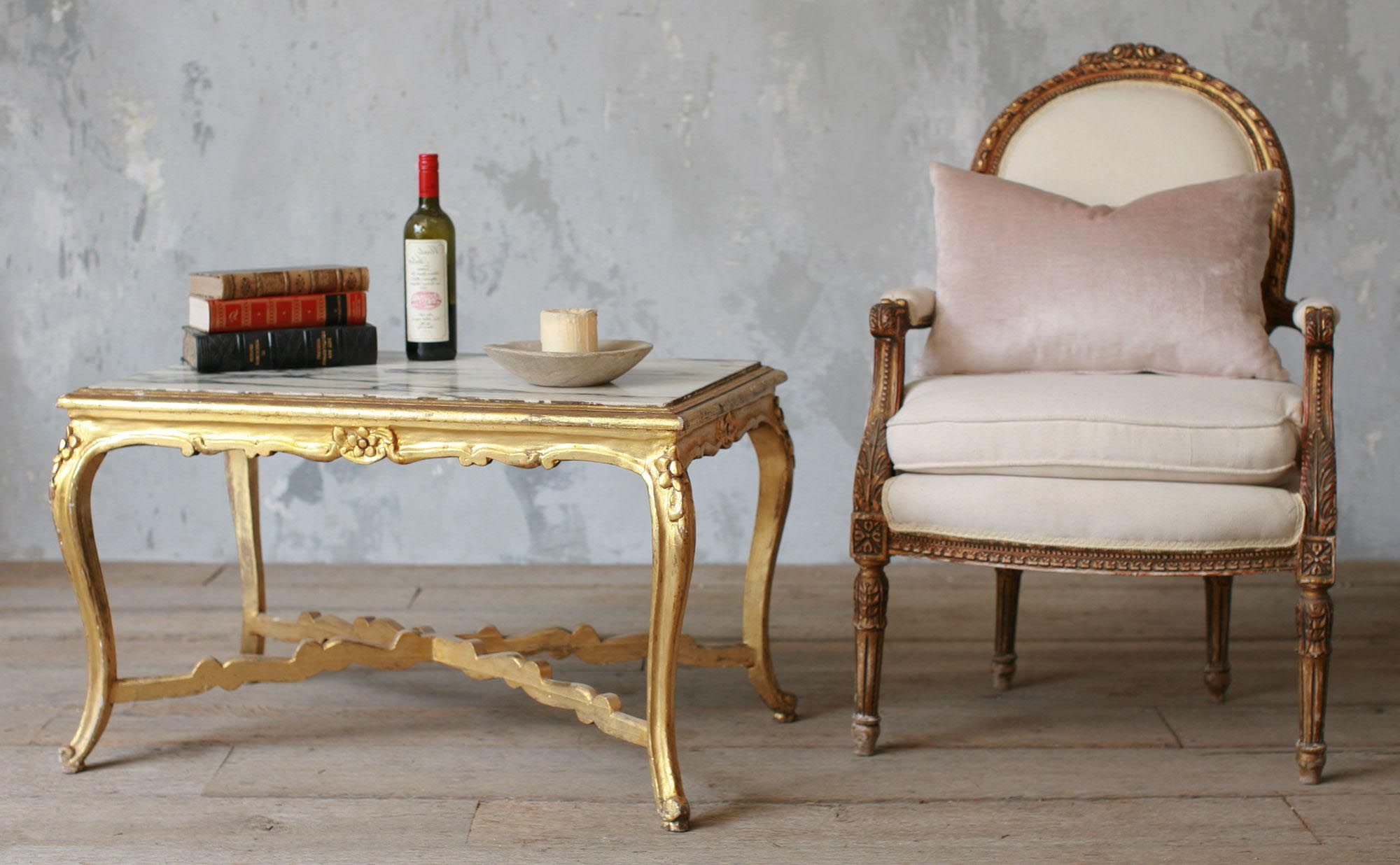 Most Current Antiqued Gold Leaf Coffee Tables Within Bring Some Chic With A Gold Coffee Table (View 4 of 10)