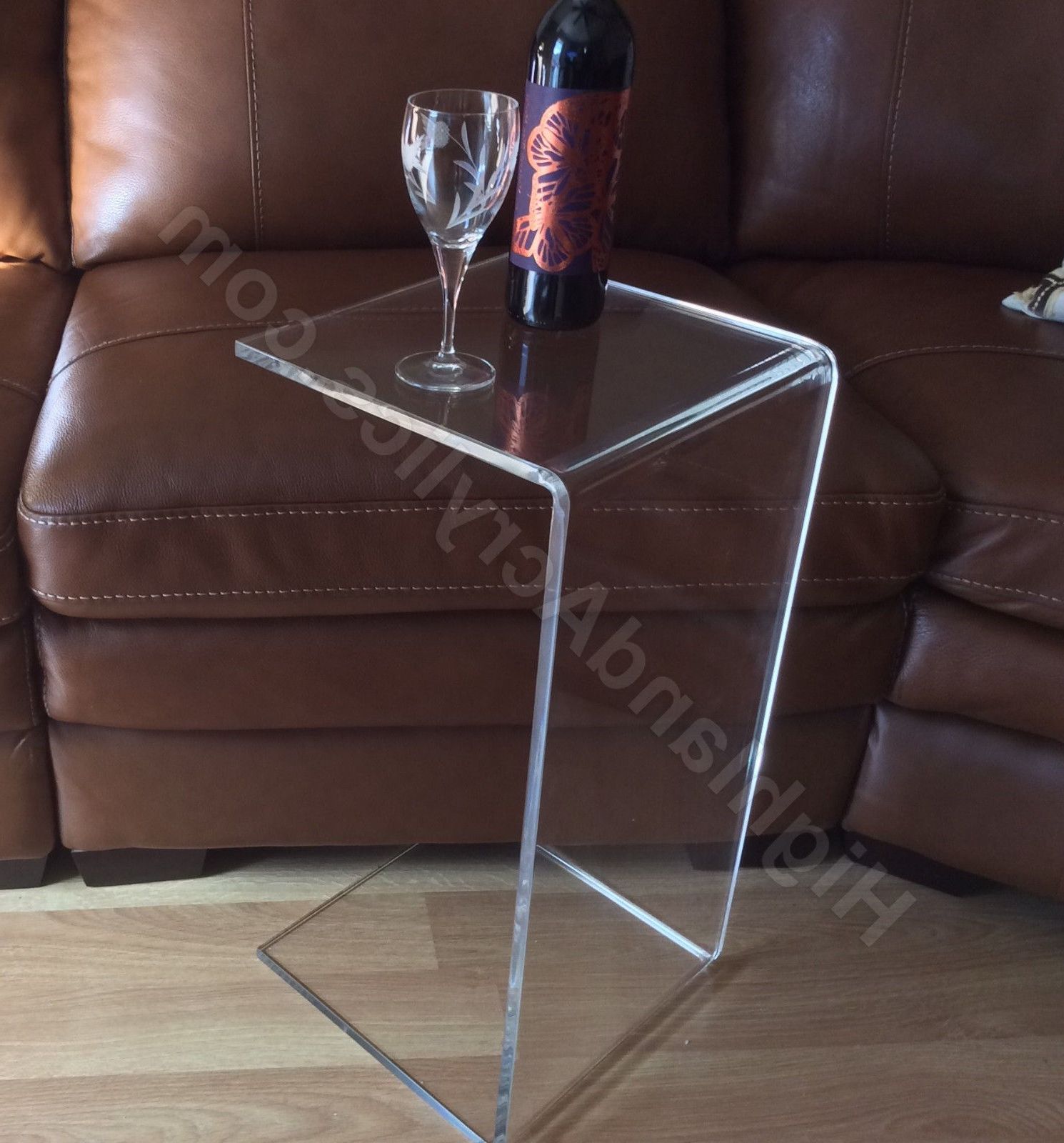 Most Current C Table Clear Acrylic Lucite Plexiglass End Side Table 26" High Couch With Gold And Clear Acrylic Side Tables (View 10 of 10)