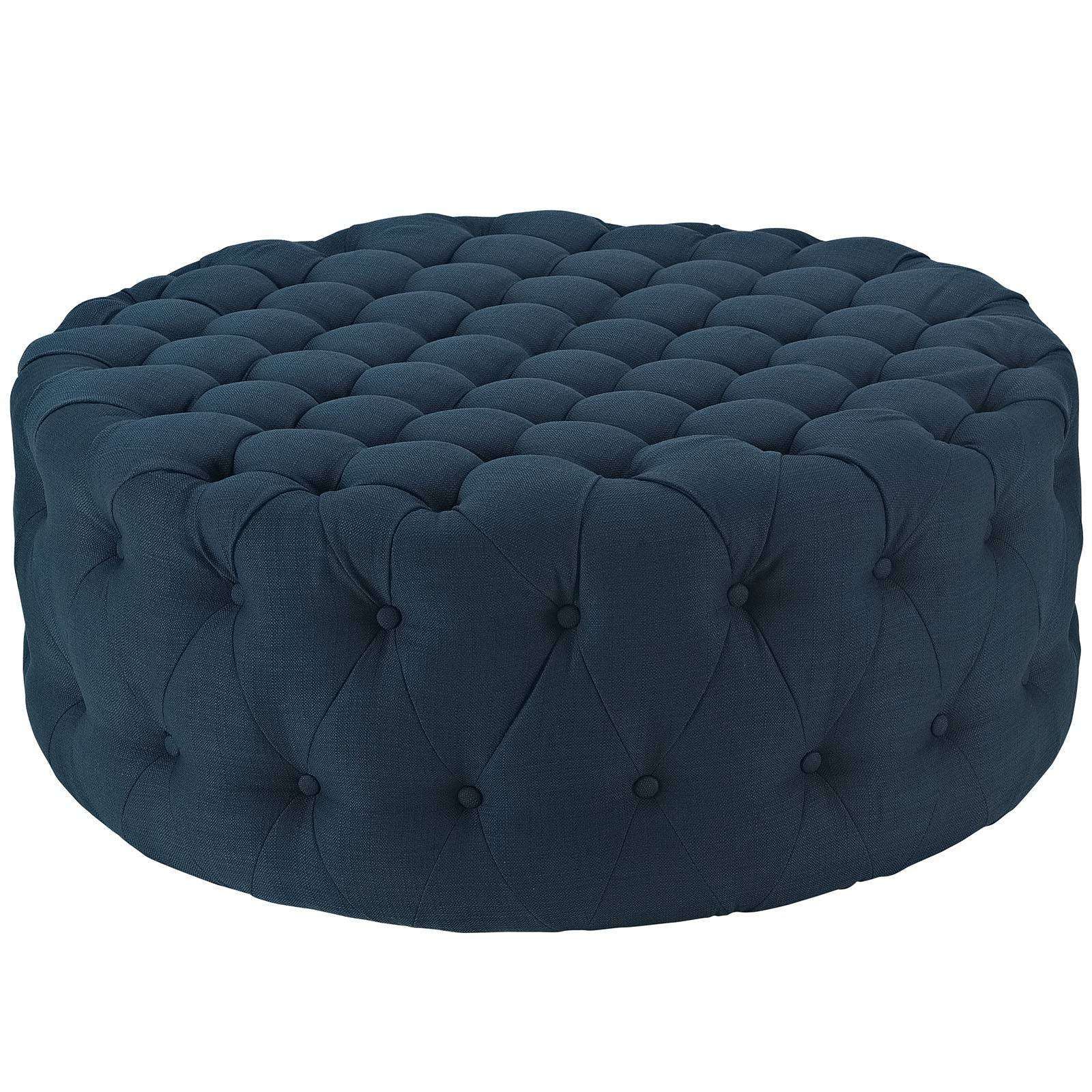 Most Current Fabric Oversized Pouf Ottomans Within Modterior :: Living Room :: Ottomans :: Amour Fabric Ottoman (View 3 of 10)