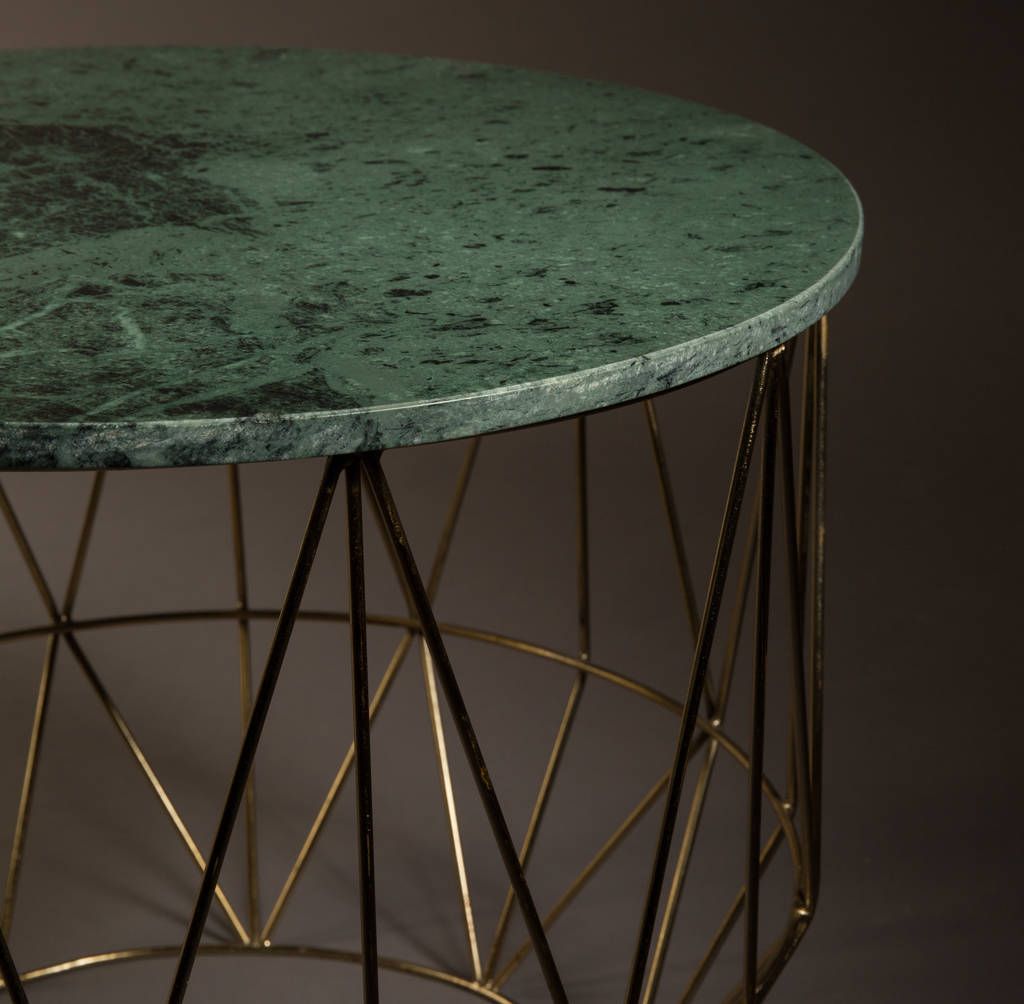 Most Popular Geometric Coffee Tables With Green Marble Coffee Table With Geometric Basecuckooland (View 9 of 10)