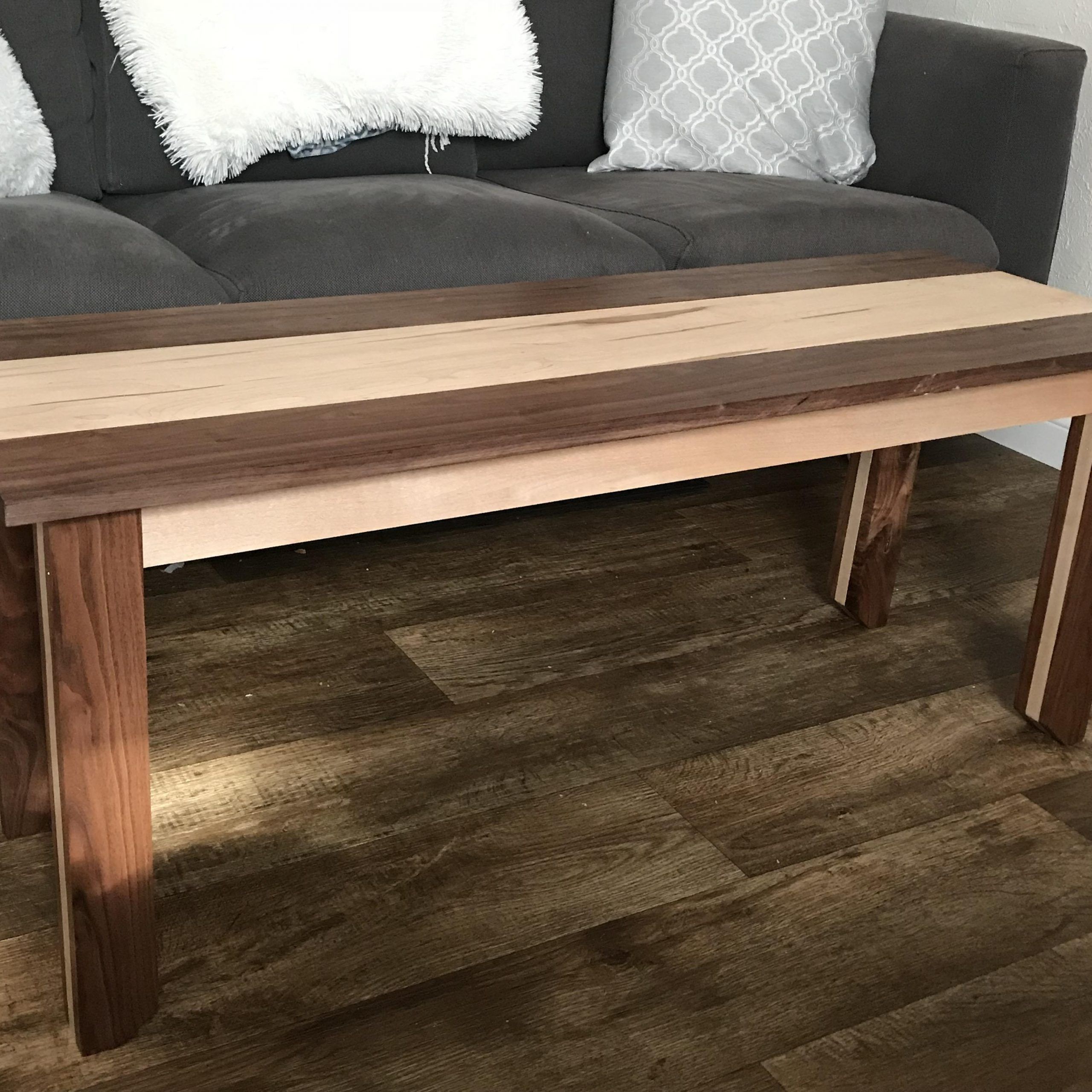 Most Popular Hand Finished Walnut Coffee Tables Throughout Walnut And Maple Coffee Table I Just Finished Up : Woodworking (View 7 of 10)