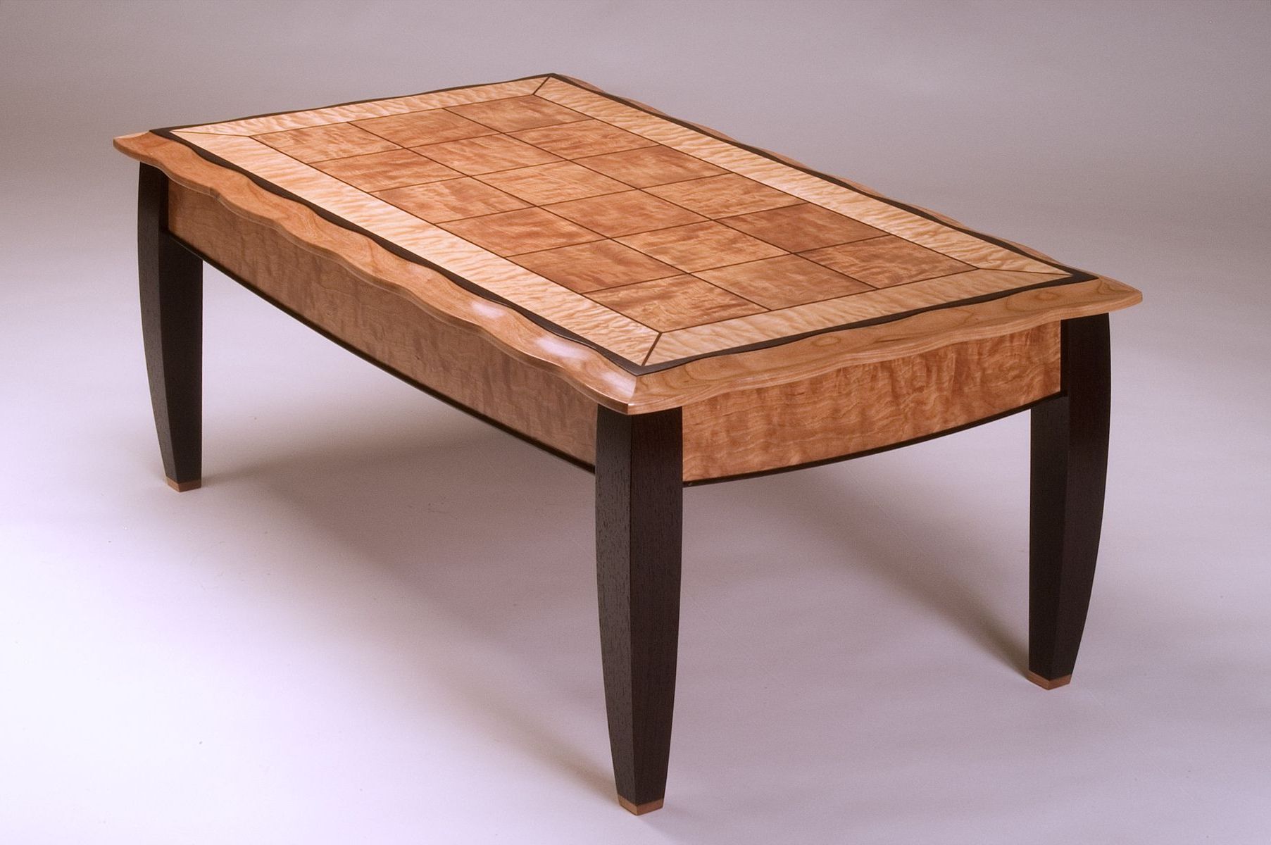 Most Popular Hand Made Figured Cherry Coffee Tableneal Barrett Woodworking Inside Heartwood Cherry Wood Coffee Tables (View 9 of 10)