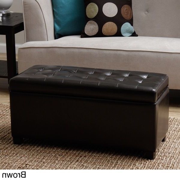 Most Recent Brown Malm Storage Bench Ottoman Warehouse Of Tiffany Store Blankets With Navy And Dark Brown Jute Pouf Ottomans (View 8 of 10)