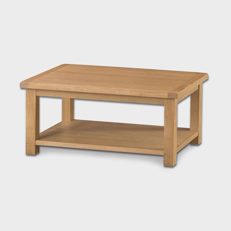 Most Recent Buy Cotswold Coffee Table Oak 1 Shelf – Online At Cherry Lane With 1 Shelf Coffee Tables (View 8 of 10)