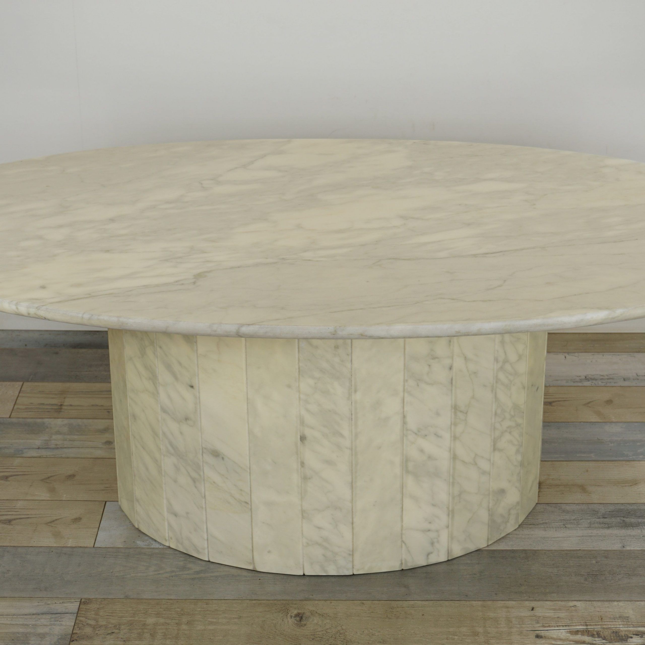 Most Recent Marble Coffee Tables Regarding Vintage Oval Marble Coffee Table 1970 – Design Market (View 8 of 10)