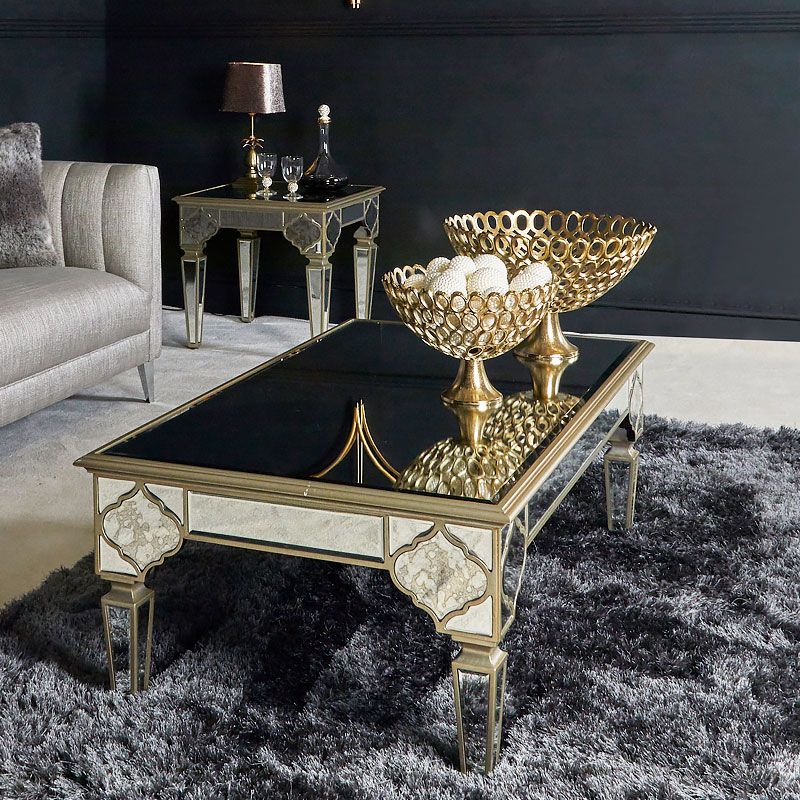 Most Recent Sahara Marrakech Moroccan Gold Mirrored Low Coffee Table (View 1 of 10)