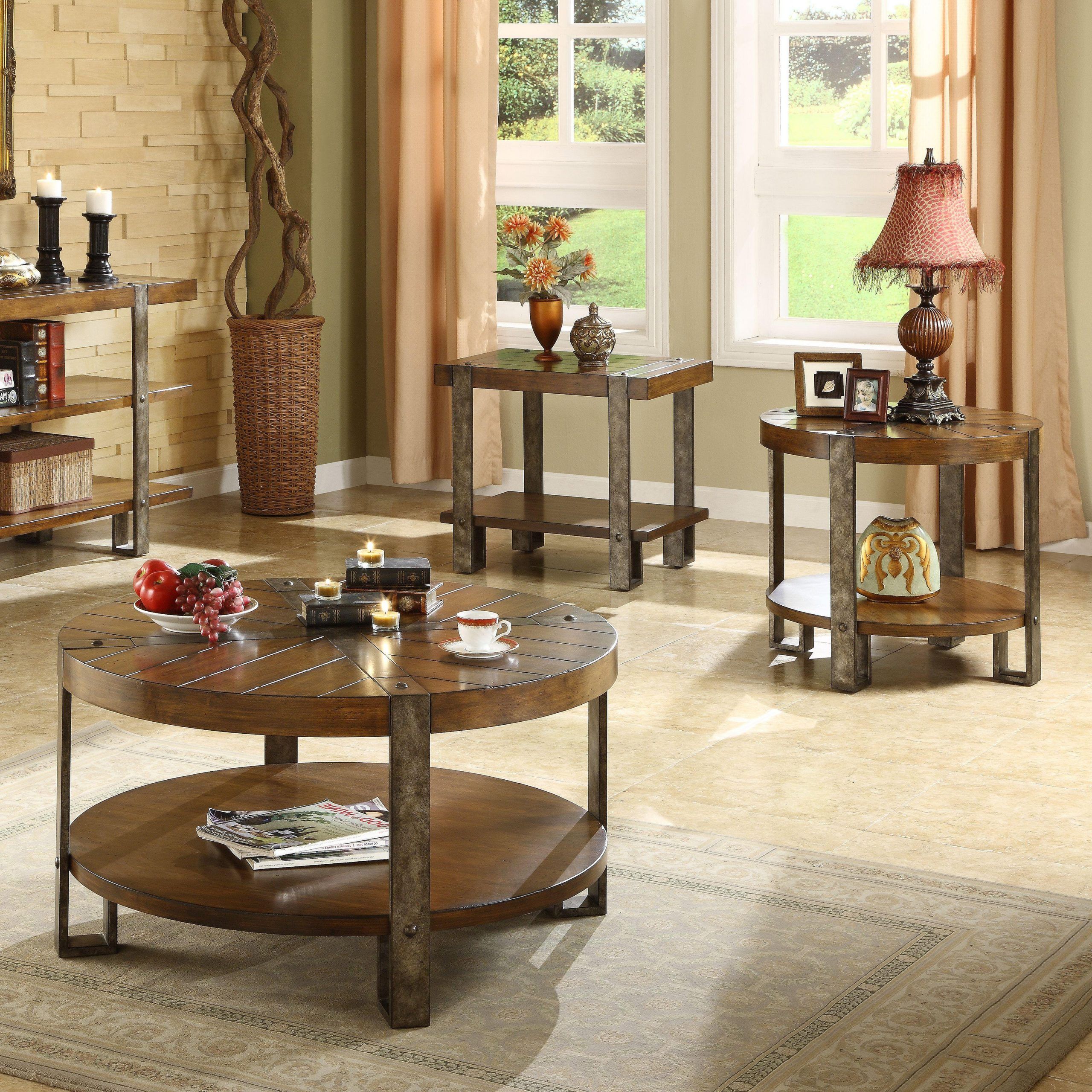 Most Recently Released 3 Piece Round Coffee Table Set & Ashley Furniture Fantell 3 Piece Throughout 3 Piece Shelf Coffee Tables (View 10 of 10)