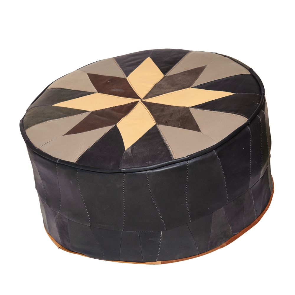 Most Recently Released Brushed Geometric Pattern Ottomans Throughout Moroccan Ottoman (View 6 of 10)