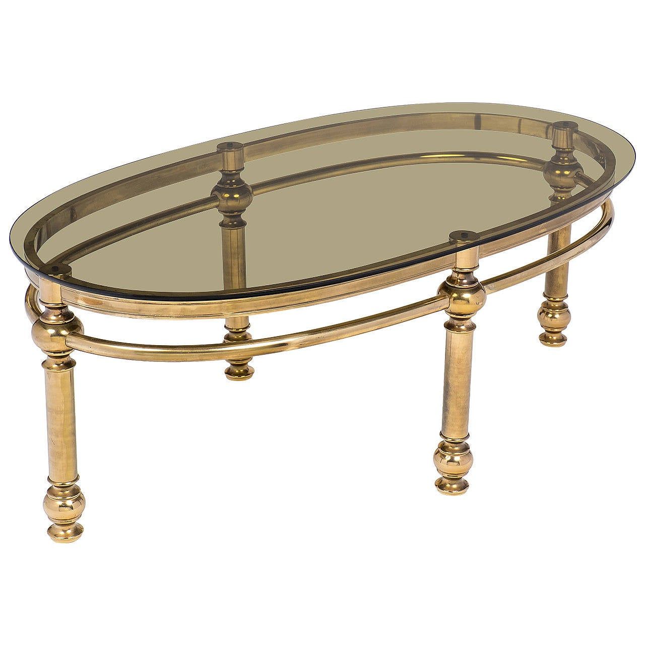 Most Recently Released French Vintage Brass Coffee Table At 1stdibs Inside Antique Brass Aluminum Round Coffee Tables (View 3 of 10)