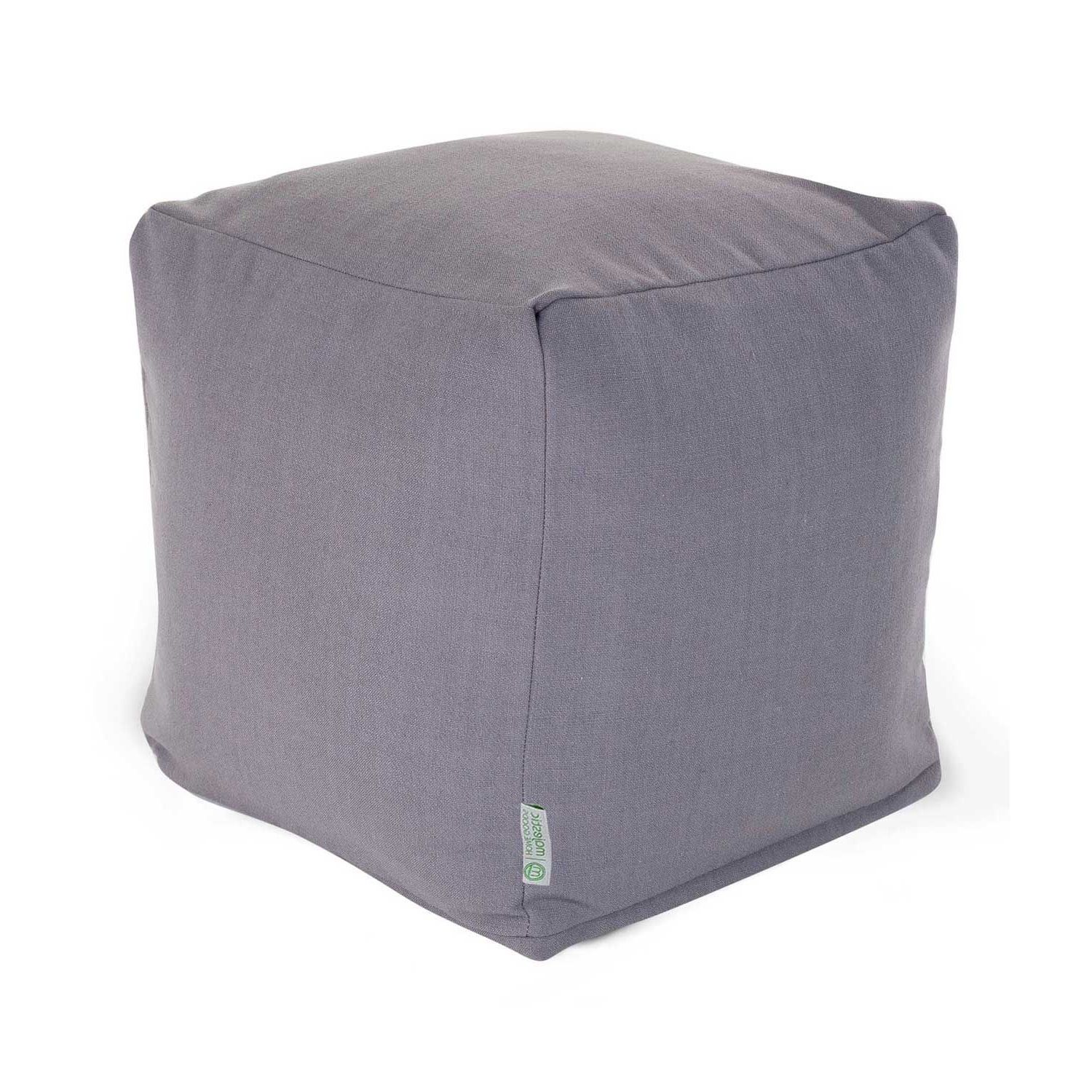 Most Up To Date Beige Solid Cuboid Pouf Ottomans With Small Solid Linen Twill Cube (View 6 of 10)
