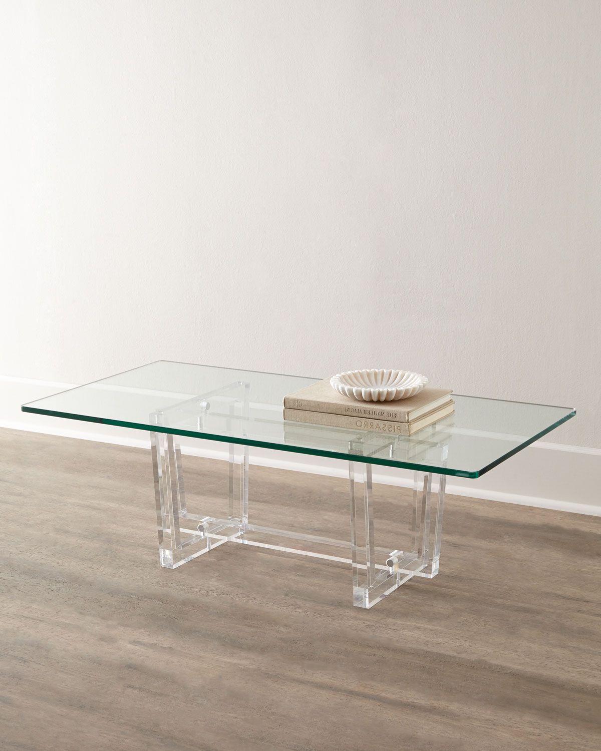Most Up To Date Interlude Home Aldon Acrylic Coffee Table With Silver And Acrylic Coffee Tables (View 7 of 10)