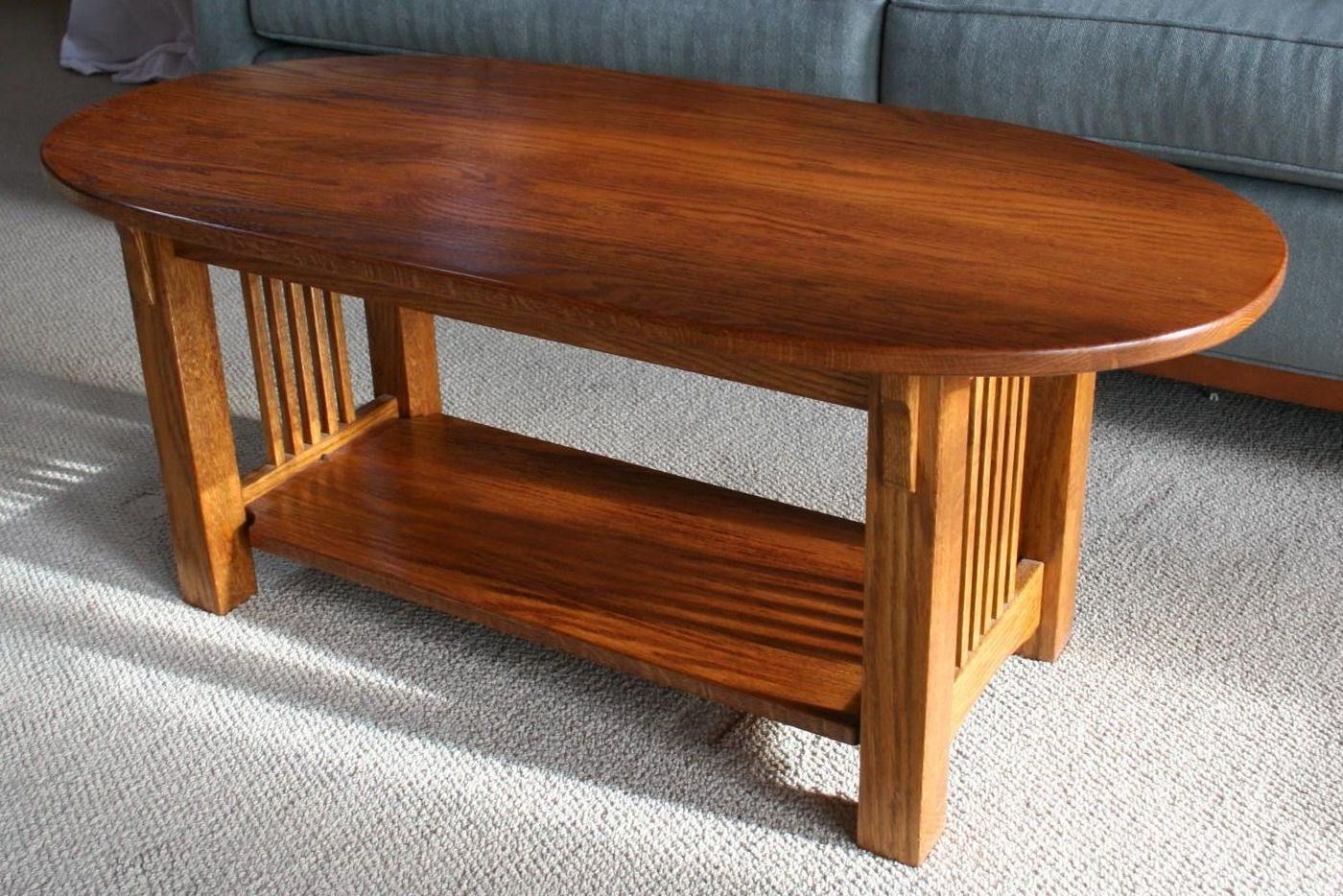 Most Up To Date Solid Oak Mission Style Coffee Table / 1 : Oak Arts & Crafts/mission Intended For Metal And Mission Oak Coffee Tables (View 1 of 10)