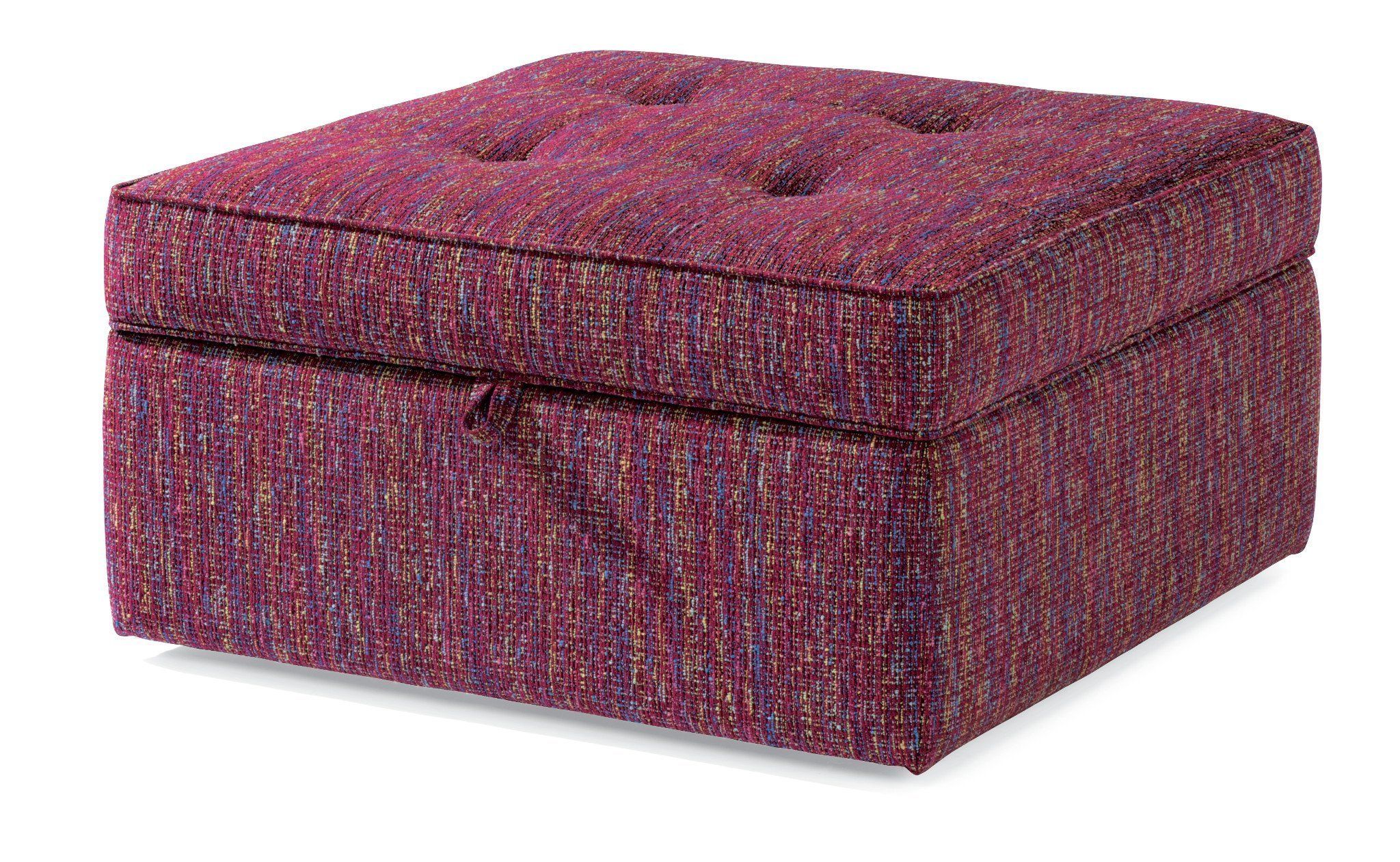 Natural Fabric Square Ottomans Pertaining To Fashionable Daphne Fabric Square Storage Ottoman – Adirondack Furniture (View 8 of 10)