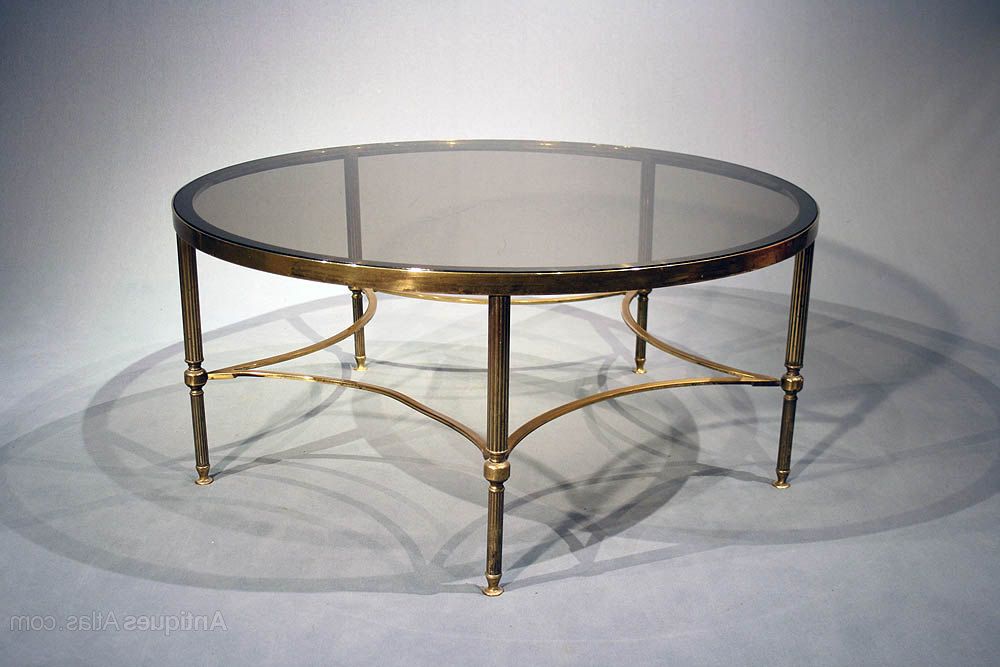 Newest Antique Brass Aluminum Round Coffee Tables In Antiques Atlas – Large Brass Round Coffee Table (View 8 of 10)