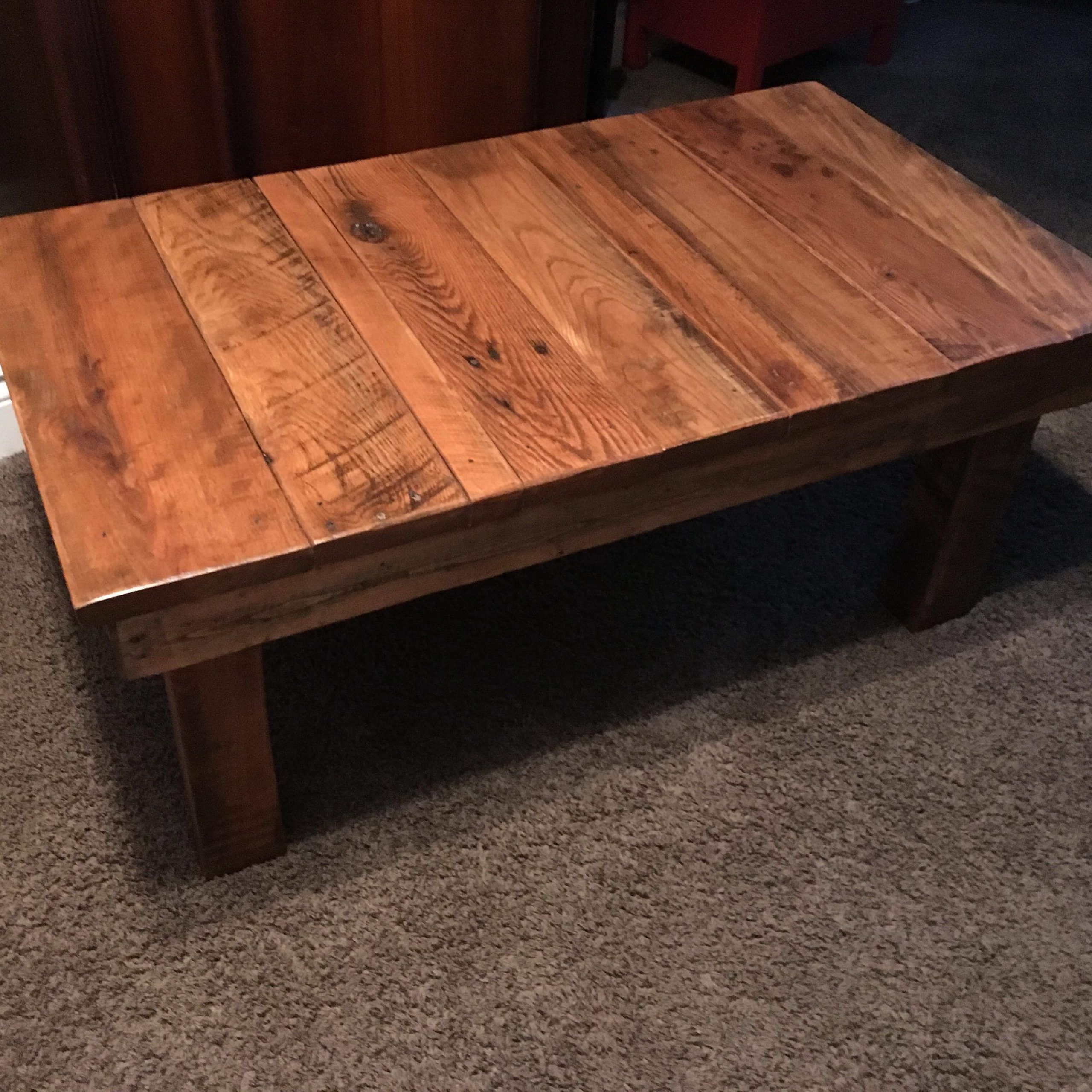 Newest Barnwood Coffee Tables With Regard To Reclaimed Wood Rustic Coffee Table (View 1 of 10)
