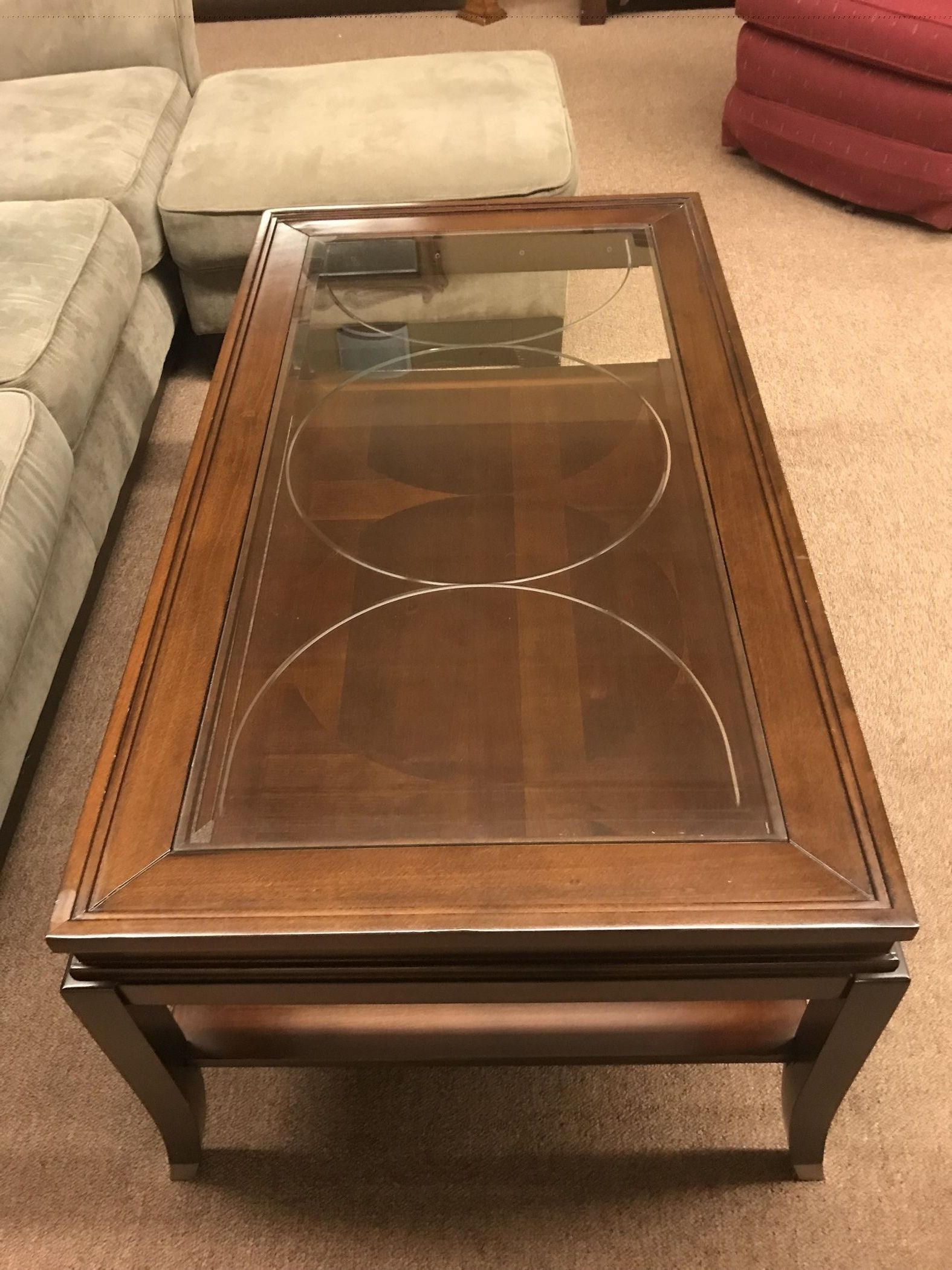 Newest Etched Glass Coffee Table (View 4 of 10)