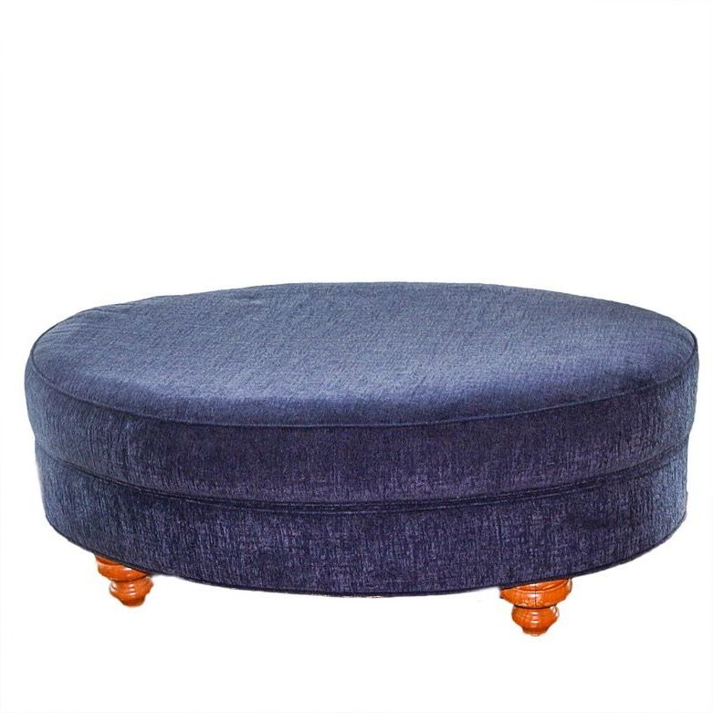 Newest Sapphire Blue Ottoman (View 9 of 10)