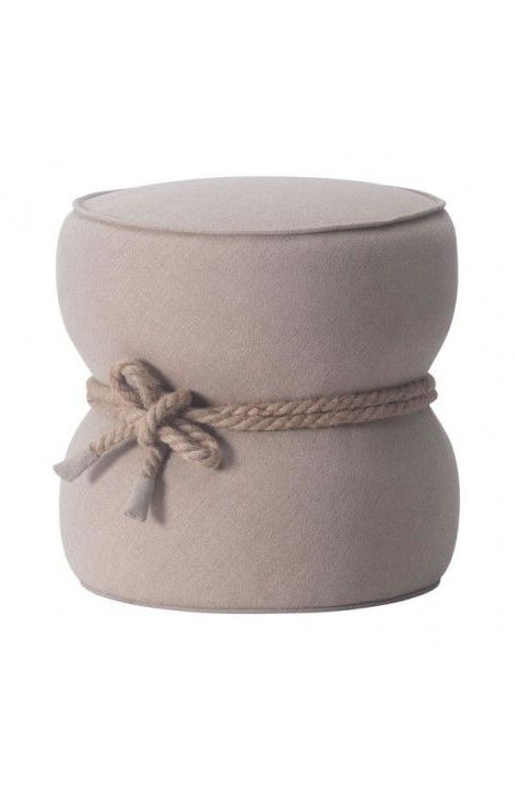 Ottoman, Beige Ottoman, Upholstered Ottoman For Most Up To Date Beige Hemp Pouf Ottomans (View 5 of 10)