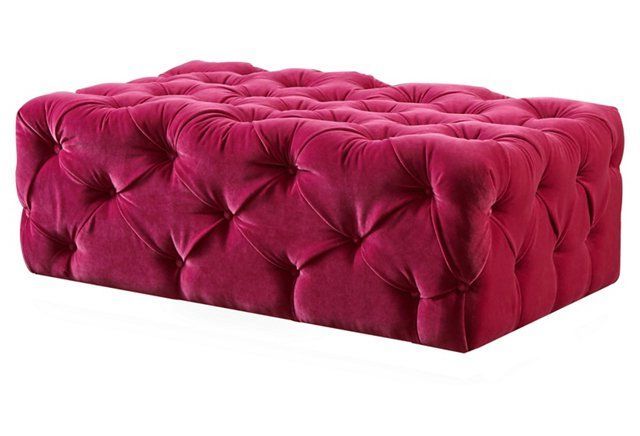 Pink Furniture, Tufted Ottoman (View 5 of 10)