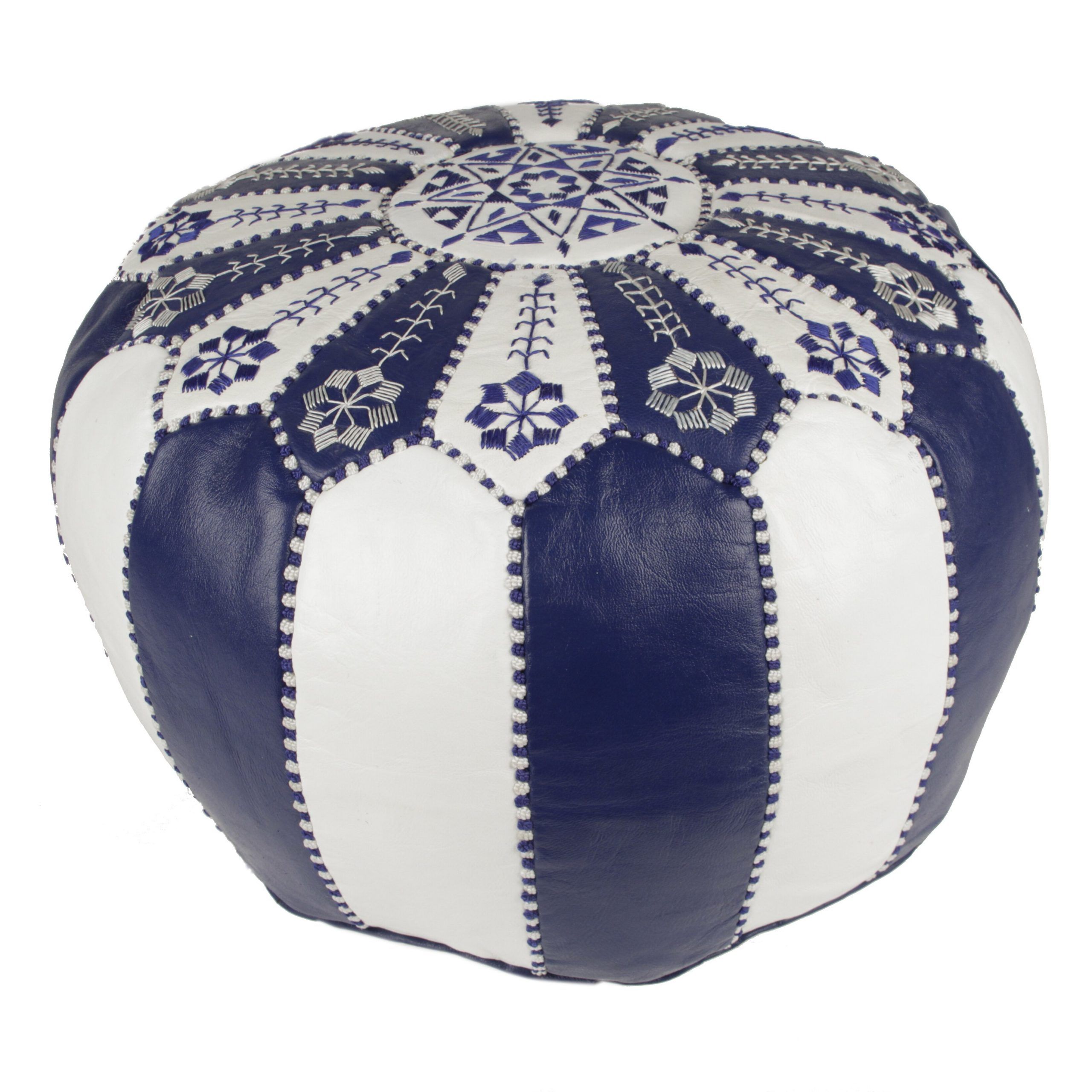 Popular Casablanca Market Moroccan Embroidered Pouf Ottoman (View 5 of 10)