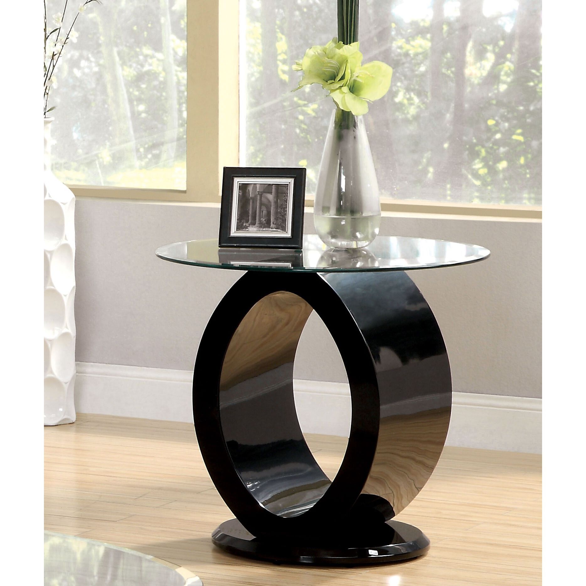 Popular Furniture Of America Opelle Modern O Shaped End Table – Walmart Intended For Square Modern Accent Tables (View 6 of 10)