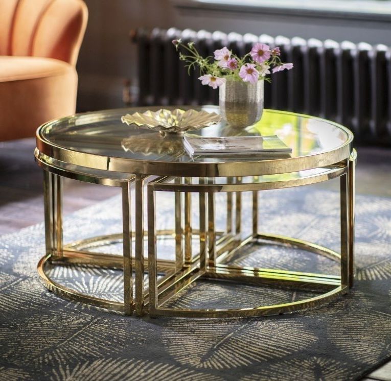 Popular Gallery Direct Moresco Gold Coffee Table In  (View 9 of 10)