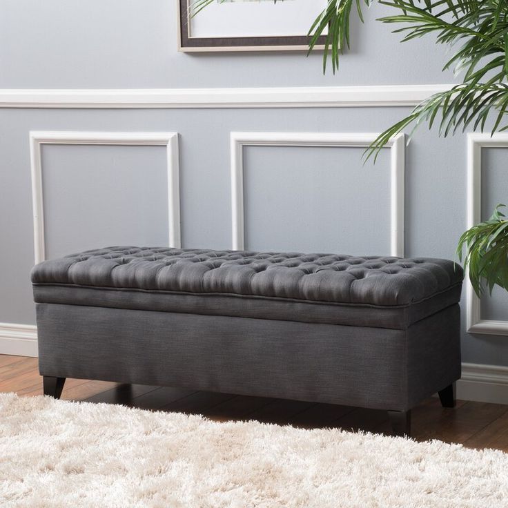 Popular Roft 50" Tufted Rectangle Storage Ottoman (View 6 of 10)
