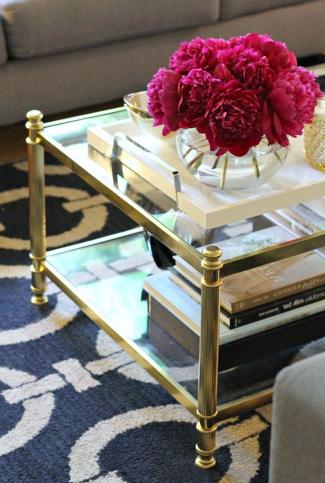 Preferred Antique Blue Gold Coffee Tables Regarding Coffee Table//style Me Pretty – Design It Vintage (View 6 of 10)