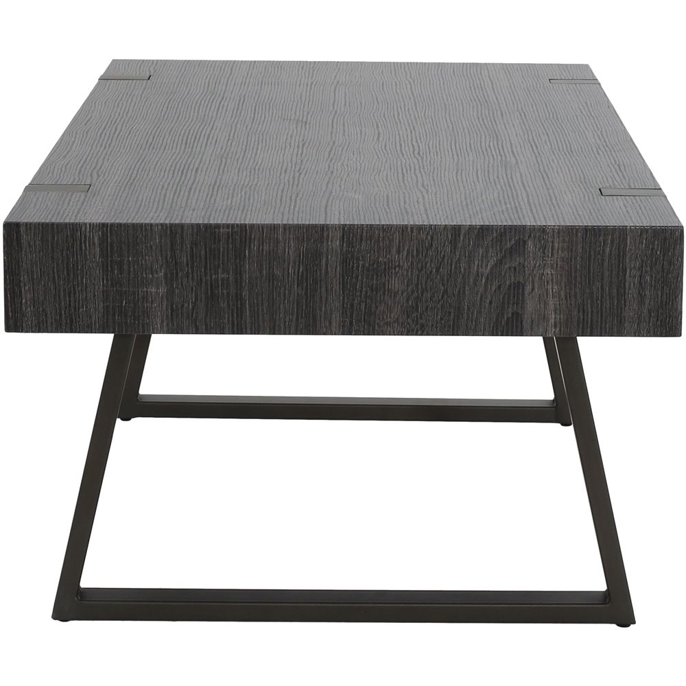 Preferred Black And Oak Brown Coffee Tables Inside Noble House Irondale Coffee Table Black Oak 299987 – Best Buy (View 5 of 10)