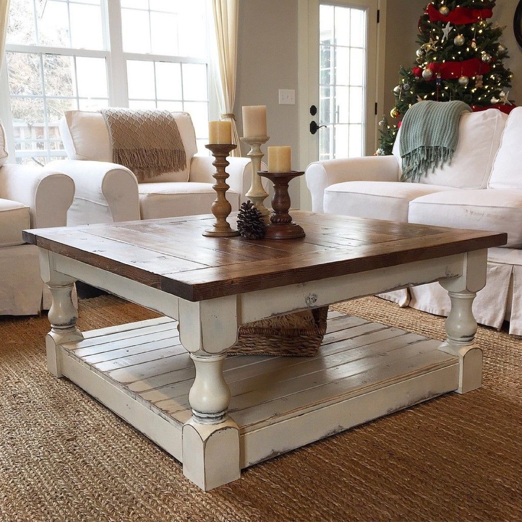 Preferred Chunky Farmhouse Coffee Table Pictures (View 10 of 10)