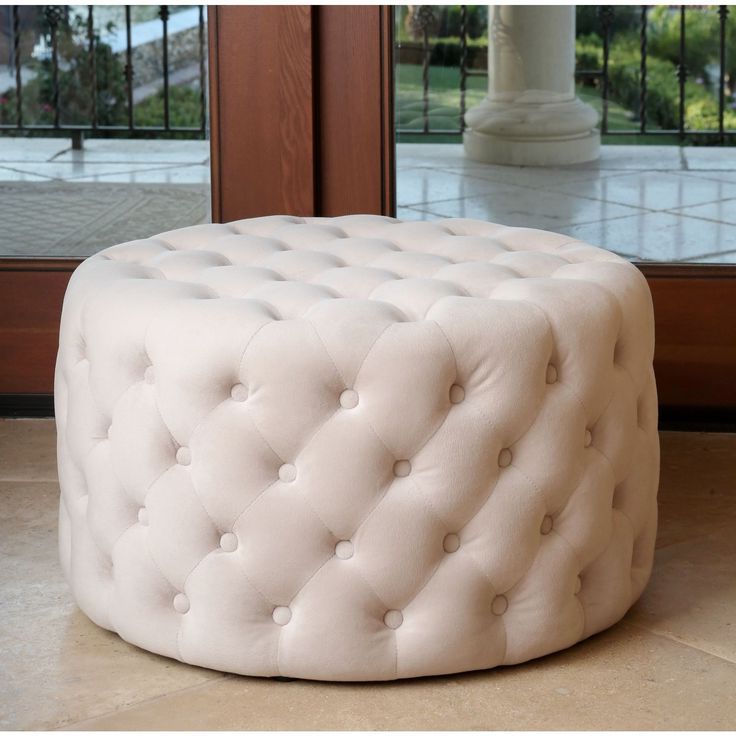 Preferred Overstock: Online Shopping – Bedding, Furniture, Electronics For Modern Gibson White Small Round Ottomans (View 6 of 10)