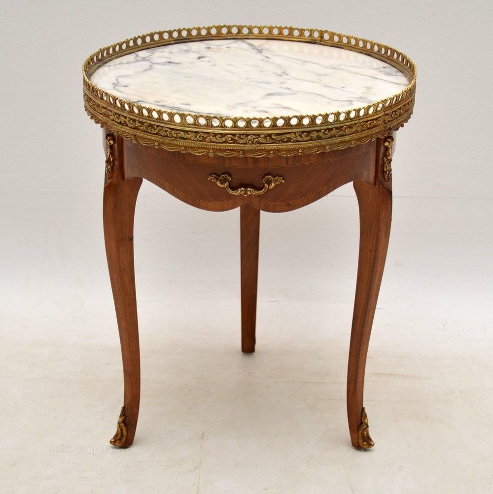 Recent Antique French Marble Top Coffee Table – Antiques Atlas In Marble Top Coffee Tables (View 5 of 10)