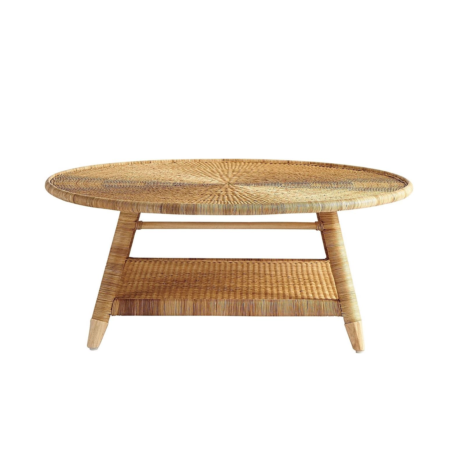 Recent Round Woven Coffee Table – Ideas On Foter Within Natural Seagrass Coffee Tables (View 5 of 10)