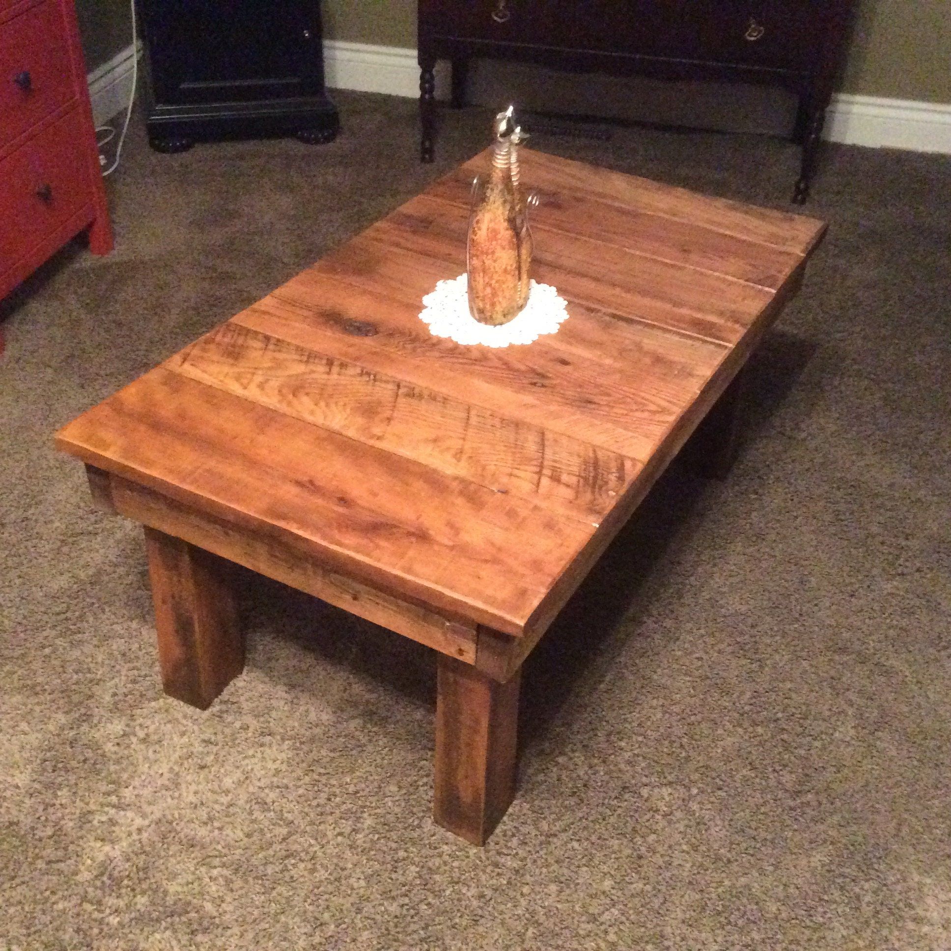 Reclaimed Wood Coffee Tables In Popular Reclaimed Wood Rustic Coffee Table (View 1 of 10)