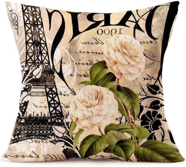 Royalours Throw Pillow Covers Butterfly & Honeybee Decorative Pillow In Most Recently Released Green Canvas French Chateau Square Pouf Ottomans (View 1 of 10)