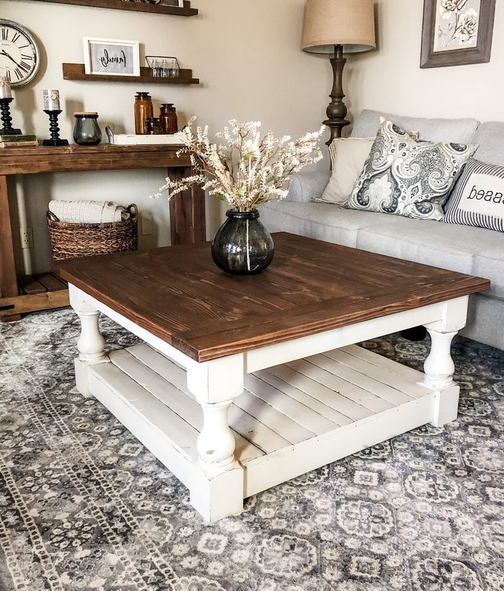 Rustic Espresso Wood Coffee Tables Intended For Recent Rustic Baluster Farmhouse Coffee Table Special Walnut – Lovemade (View 10 of 10)