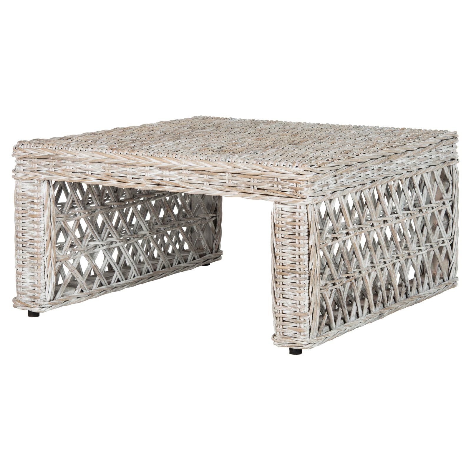 Safavieh Shila Wicker Coffee Table, Natural – Walmart – Walmart Within Most Up To Date Wicker Coffee Tables (View 9 of 10)