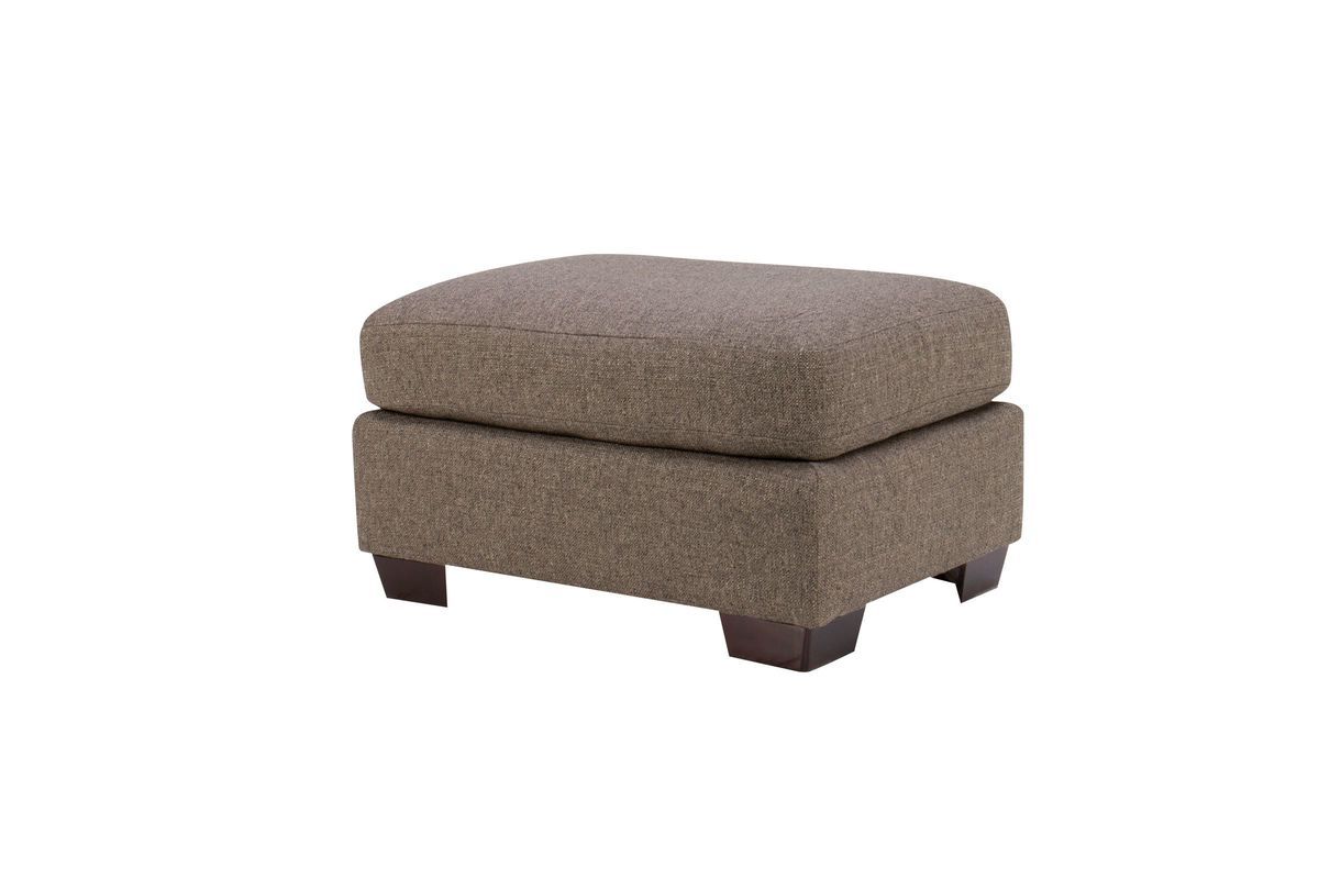 Sandra Ottoman In Dark Charcoal Grey At Gardner White Throughout Popular Charcoal And White Wool Pouf Ottomans (View 7 of 10)