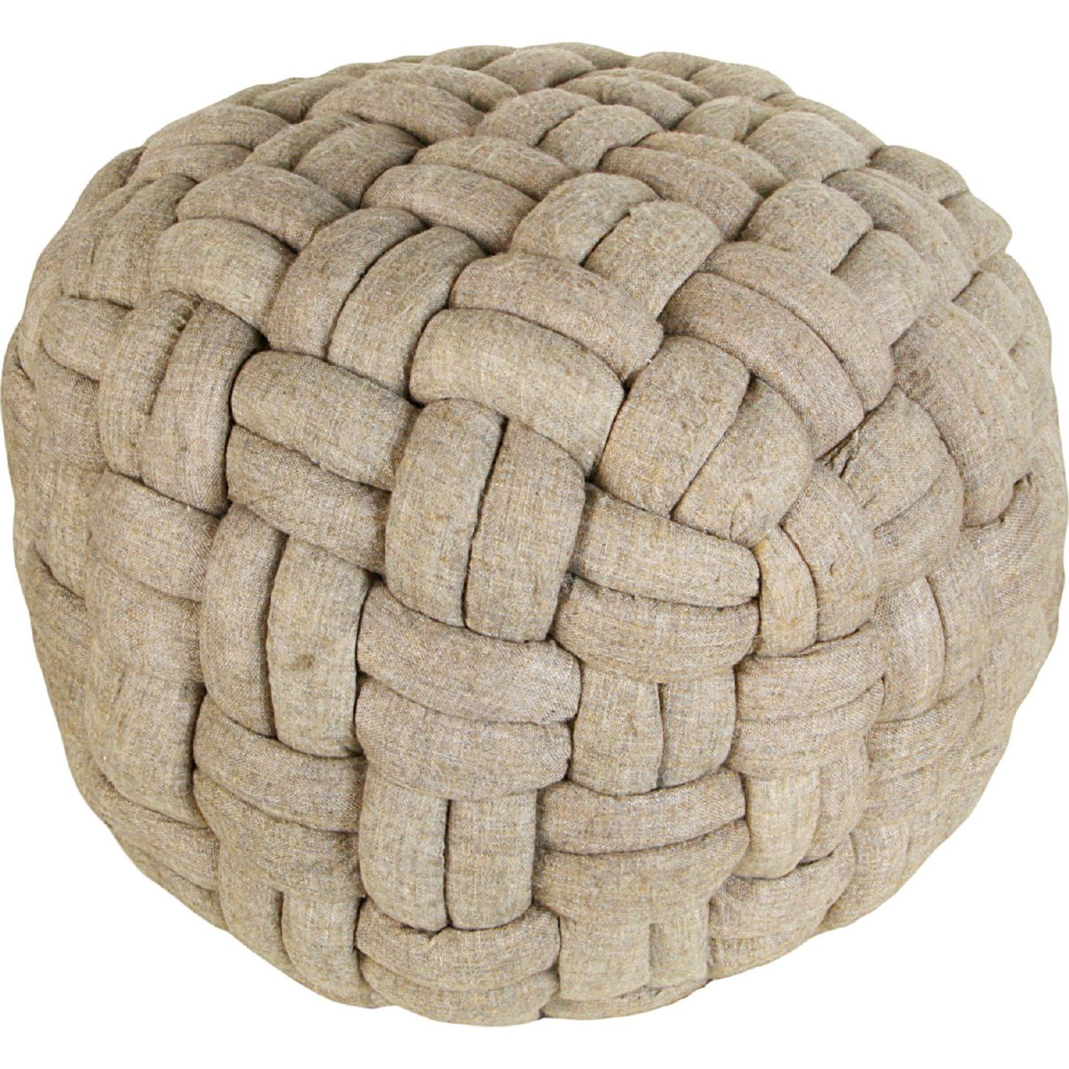Scandinavia Knit Tan Wool Cube Pouf Ottomans Inside Most Recently Released Moe's Home Collection Lk 1004 21 Bronya Pouf Cappuccino Pashmina Wool (View 7 of 10)