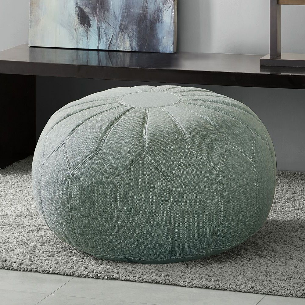 Seafoam Green Ottoman – Home Designing In Trendy Green Pouf Ottomans (View 1 of 10)