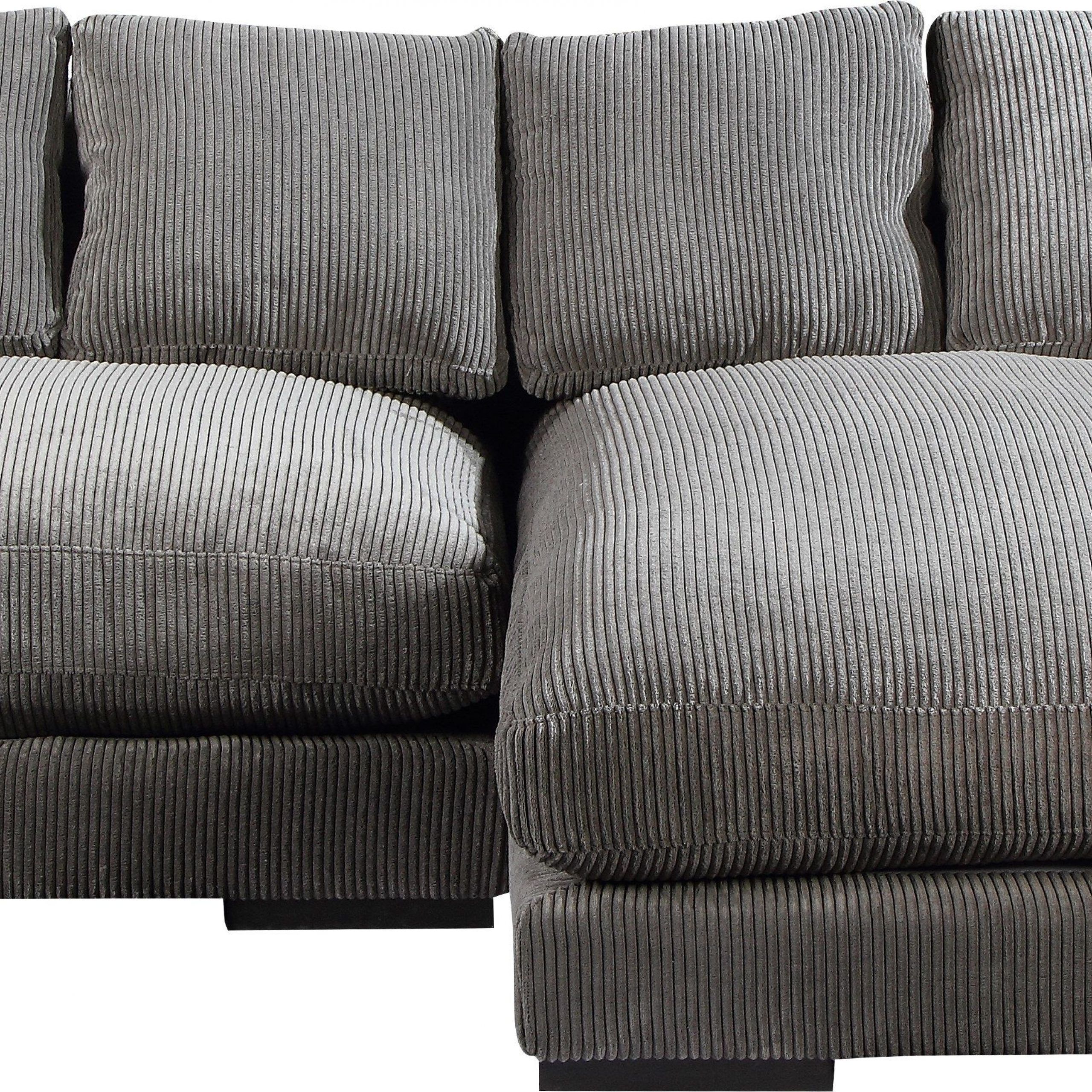 Sectional, Sectional Sofa Couch, Living Intended For Well Liked Scandinavia Wrapped Wool Cylinder Pouf Ottomans (View 9 of 10)