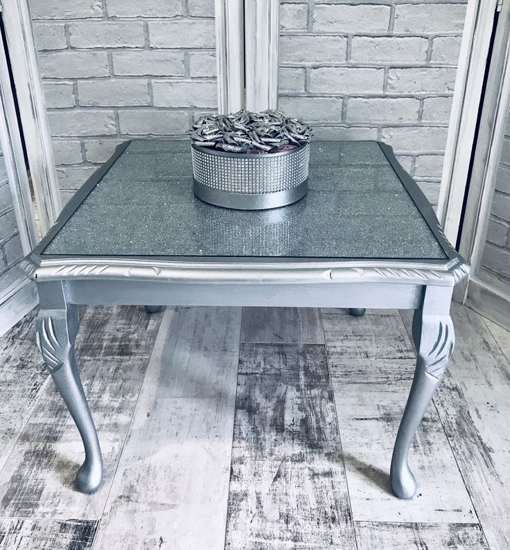 Silver Coffee Tables With Trendy Stunning Silver Metallic Glittery Coffee Table (View 10 of 10)