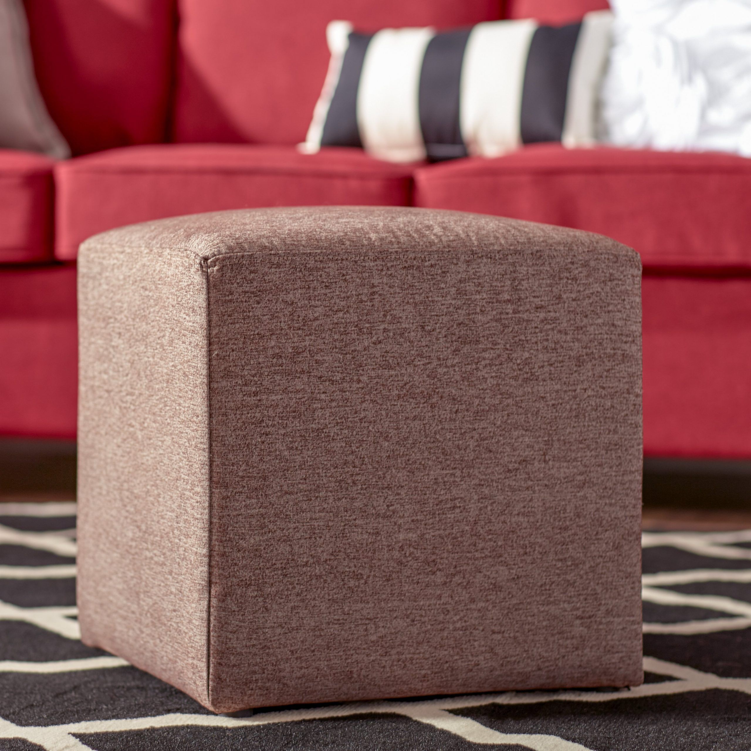Solid Cuboid Pouf Ottomans With Well Liked Zipcode™ Design Joan Cube Ottoman & Reviews (View 7 of 10)