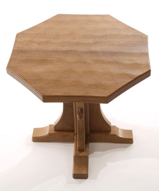 Solid Oak Octagonal Coffee Table Ct (View 9 of 10)