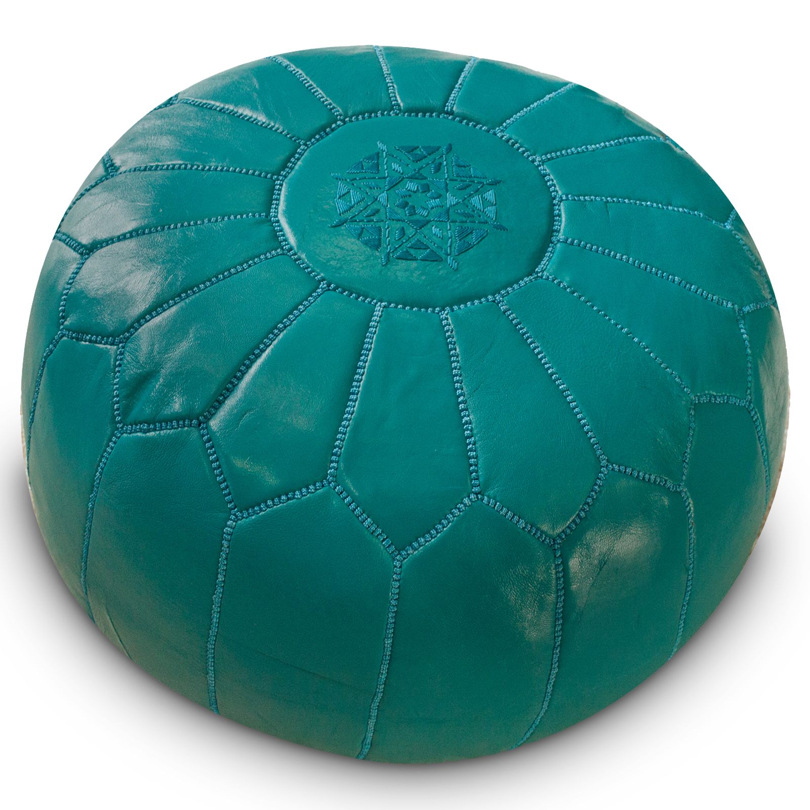 Textured Aqua Round Pouf Ottomans Intended For Popular Moroccan Ottoman – Turquoise At Hayneedle (View 6 of 10)
