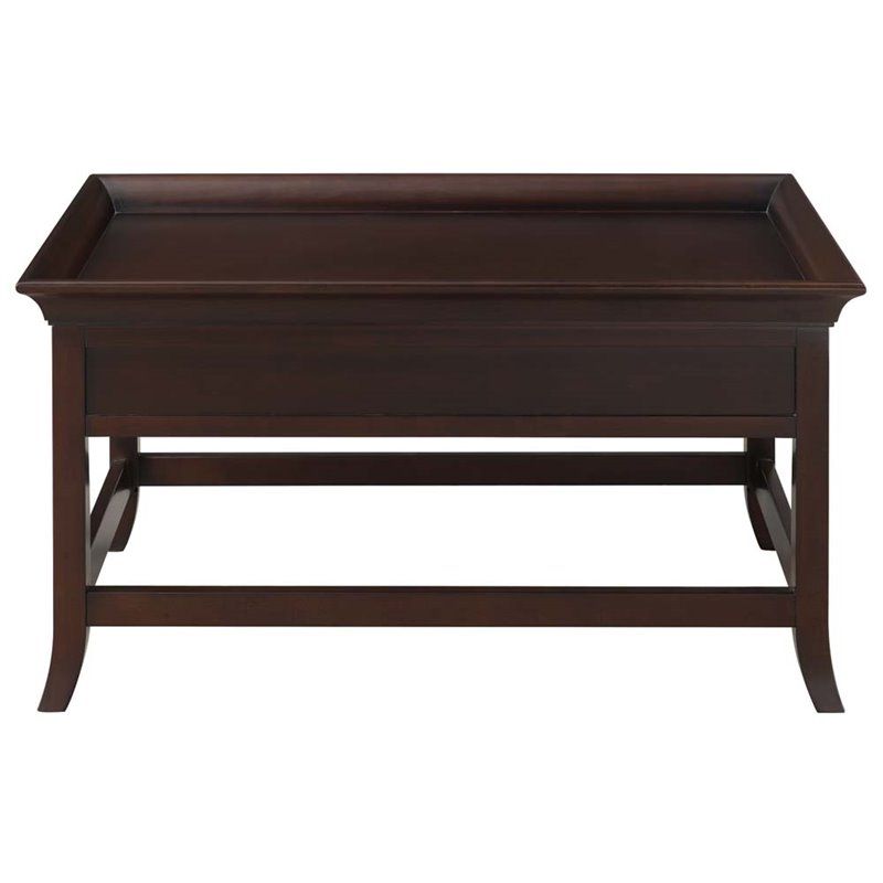 Trendy Leick Favorite Finds Tray Edge Coffee Table In Chocolate – 10128 Pertaining To Cocoa Coffee Tables (View 3 of 10)