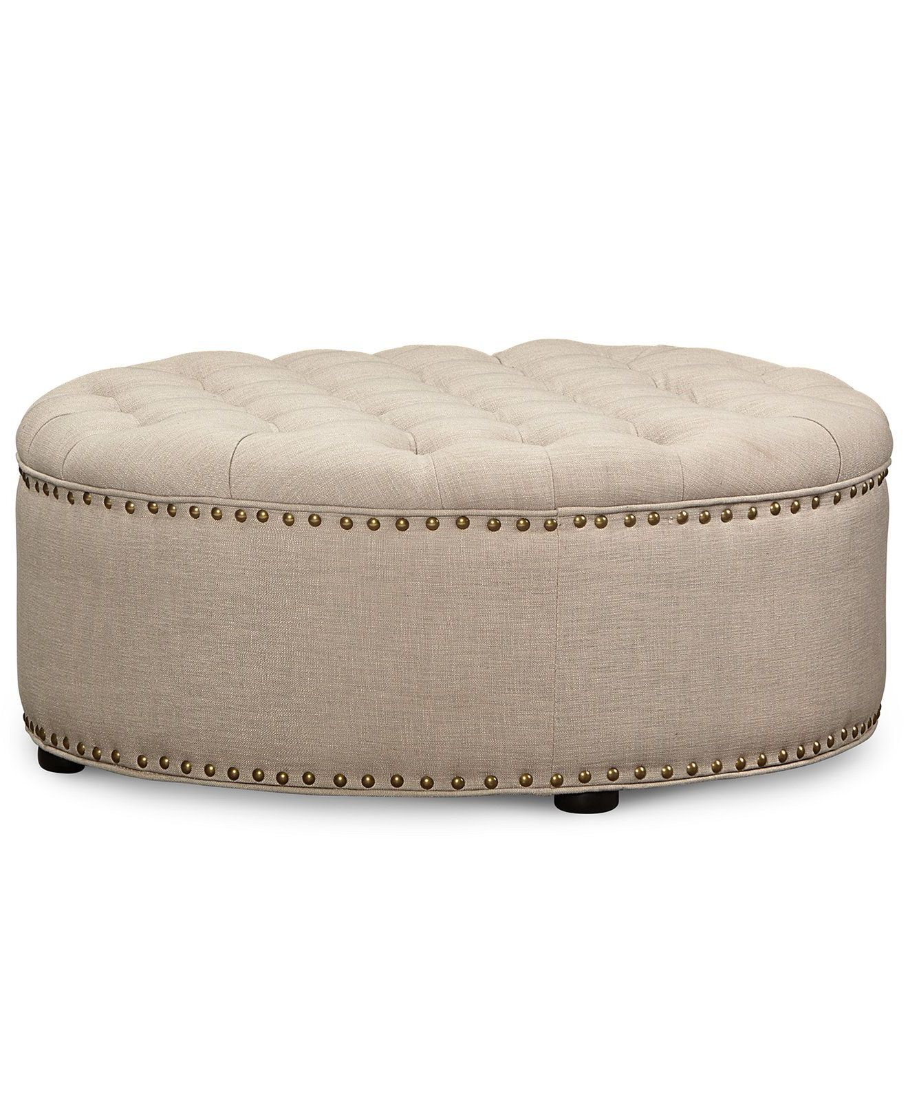 Tufted Fabric Ottomans Intended For 2019 Johanna Fabric Tufted Cocktail Ottoman, Direct Ship – Ottomans (View 8 of 10)