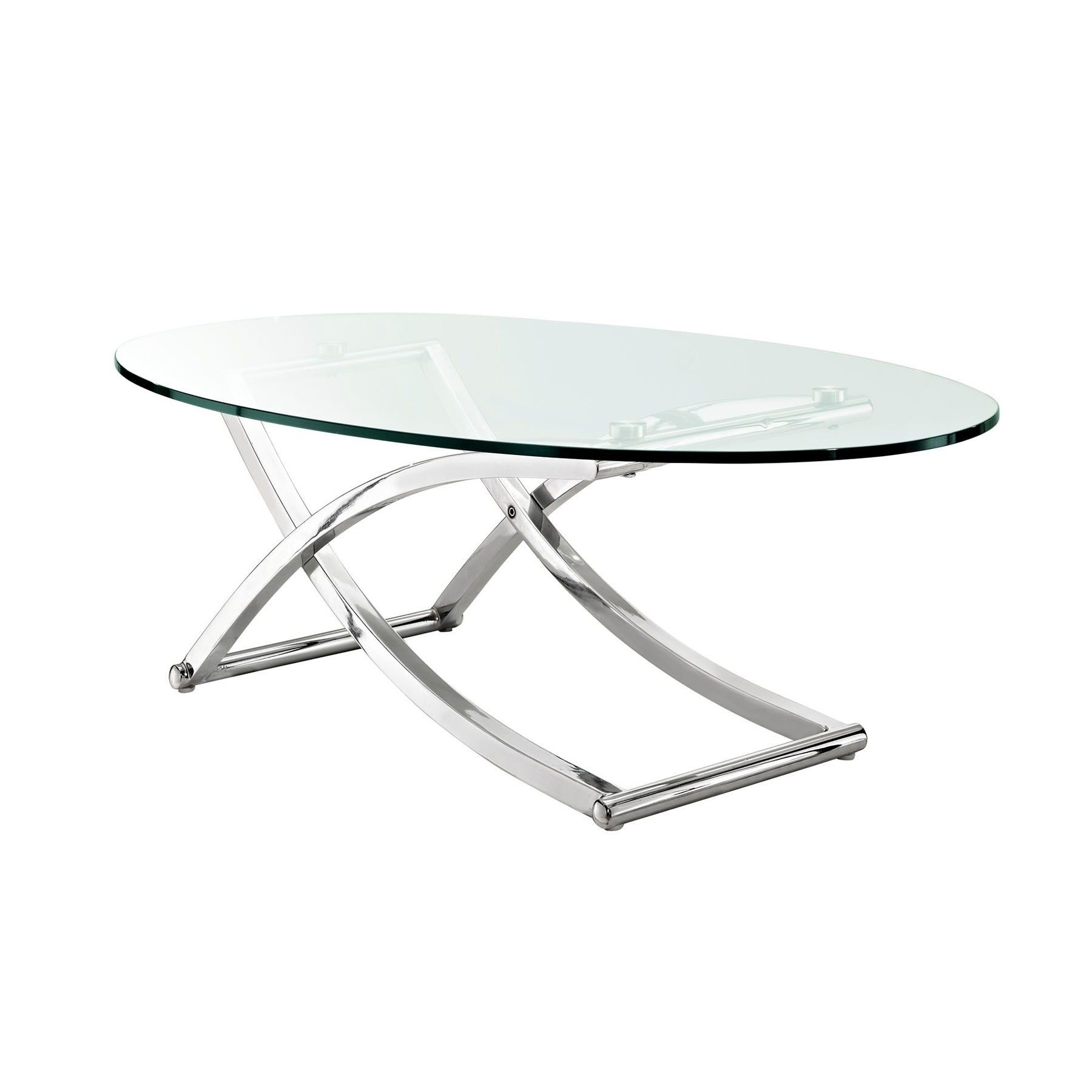 Well Known Glass Chrome Coffee Table – Ideas On Foter In Chrome And Glass Modern Coffee Tables (View 2 of 10)