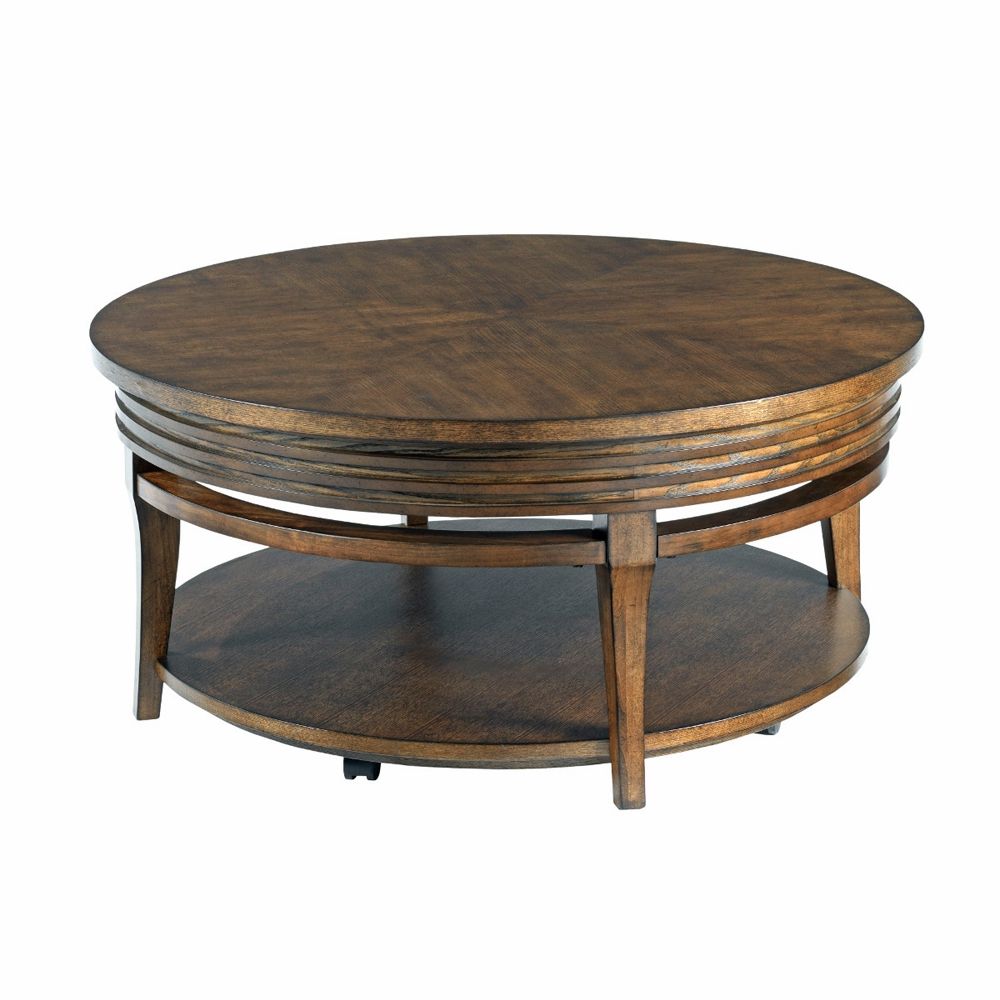 Well Known Hammary – Groovy Round Cocktail Table – 579 913 In Round Cocktail Tables (View 4 of 10)