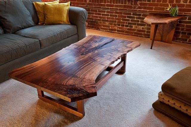 Well Known Hand Made Live Edge Walnut Slab Coffee Tableinfusion Furniture Pertaining To Hand Finished Walnut Coffee Tables (View 10 of 10)